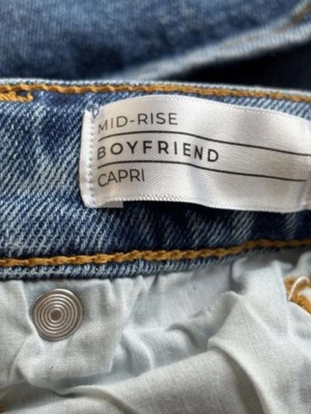 Lane Bryant Denim Mid-rise Boyfriend Capris Sz 14